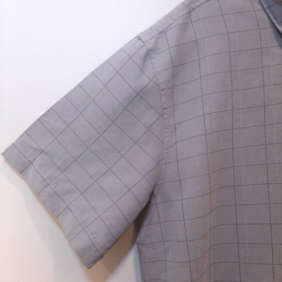 Vintage EMANUEL UNGARO Checkered Button Down Shirt Casual Short Sleeve - Picture 5 of 10